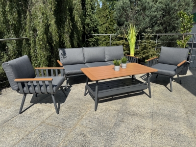 Aluminiowy Zestaw Ogrodowy Premium Antracyt Alman - obrazek 12