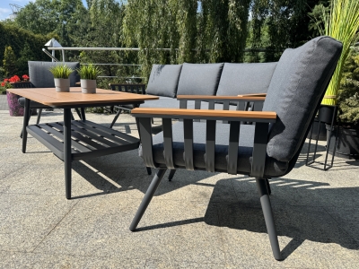 Aluminiowy Zestaw Ogrodowy Premium Antracyt Alman - obrazek 6