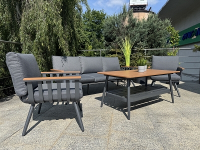 Aluminiowy Zestaw Ogrodowy Premium Antracyt Alman - obrazek 5