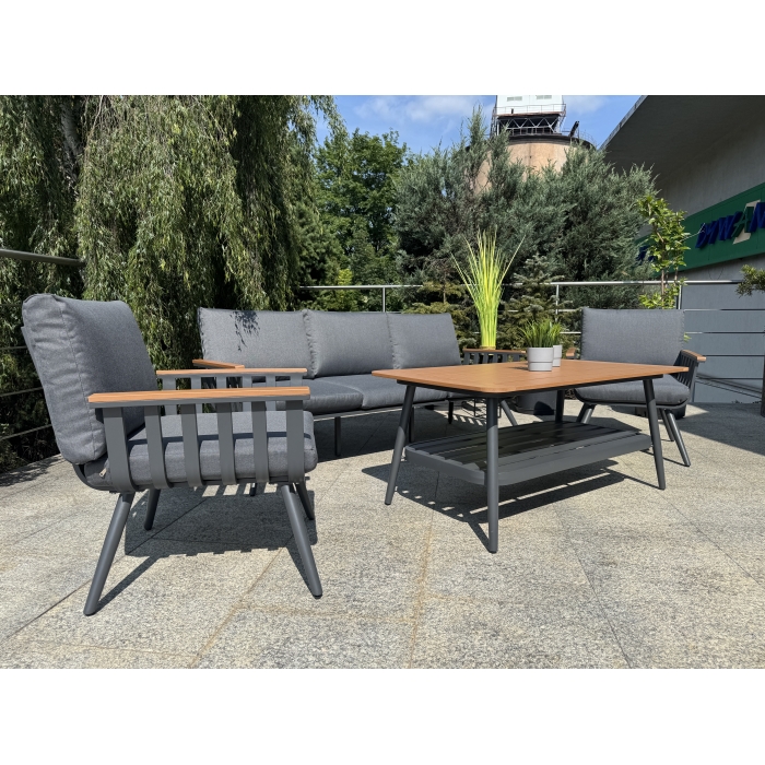 Aluminiowy Zestaw Ogrodowy Premium Antracyt Alman - obrazek 5