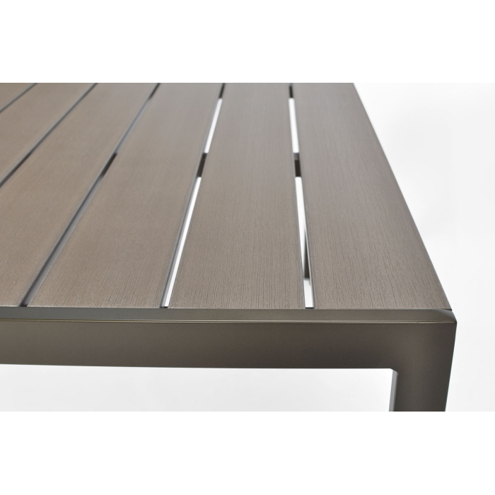 Aluminiowe krzesła regulowane stół zestaw ogrodowy MODENA Brąz - obrazek 15