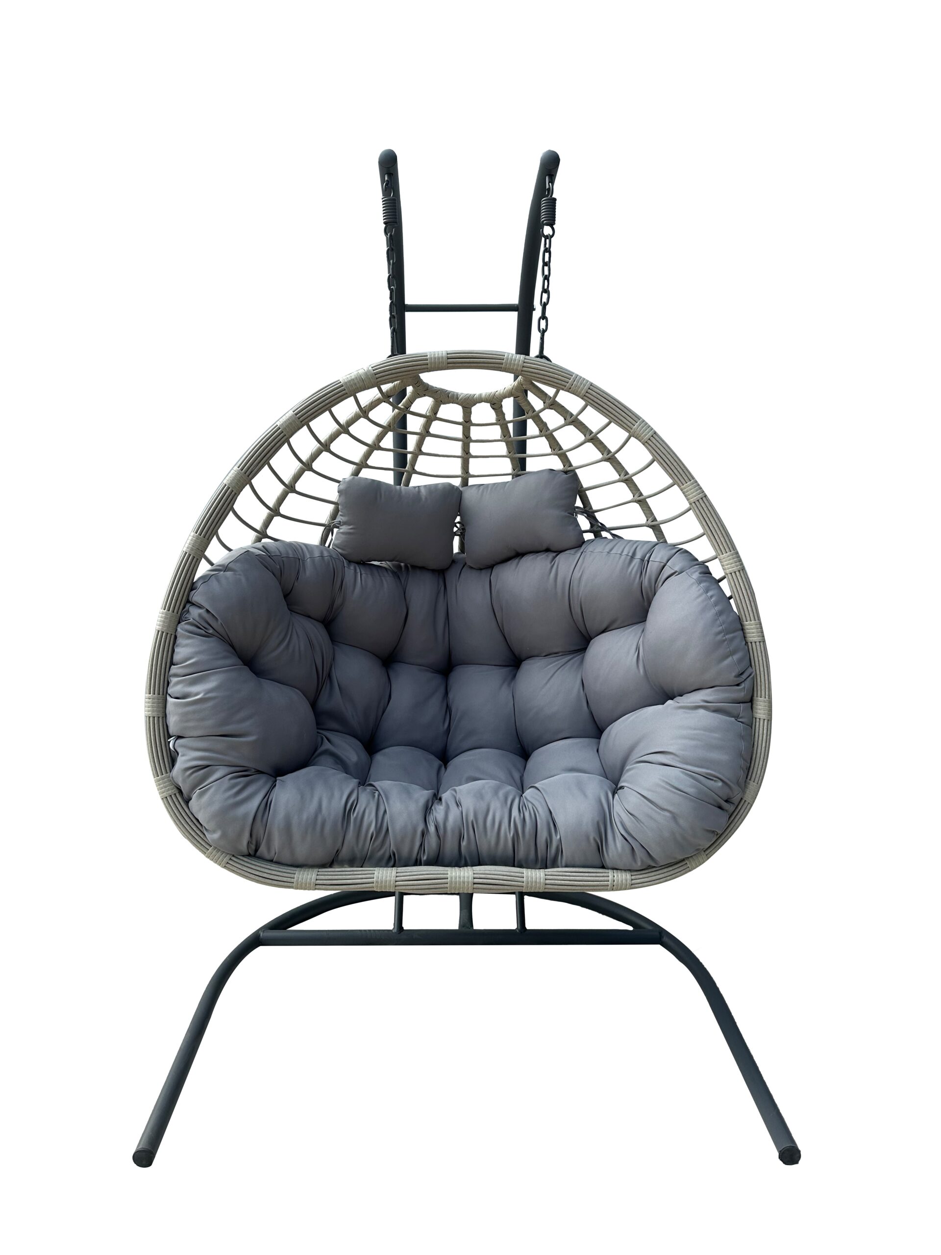 Podwójny fotel wiszący ogrodowy