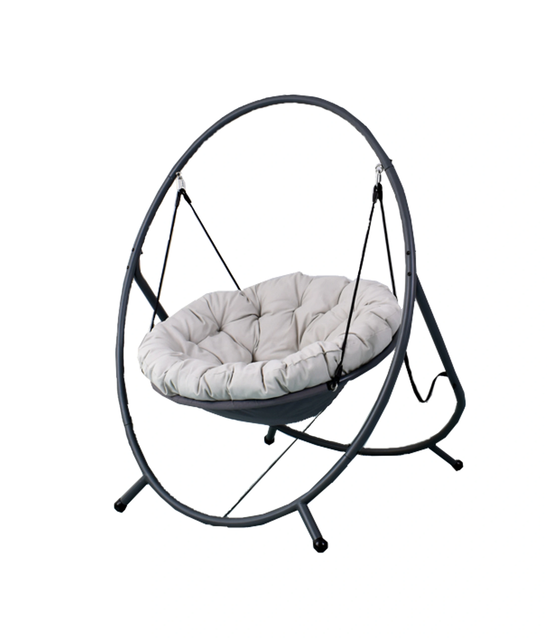 hustawka-bujany-fotel-ogrodowy-antracytowy-z-jasnoszara-poduszka