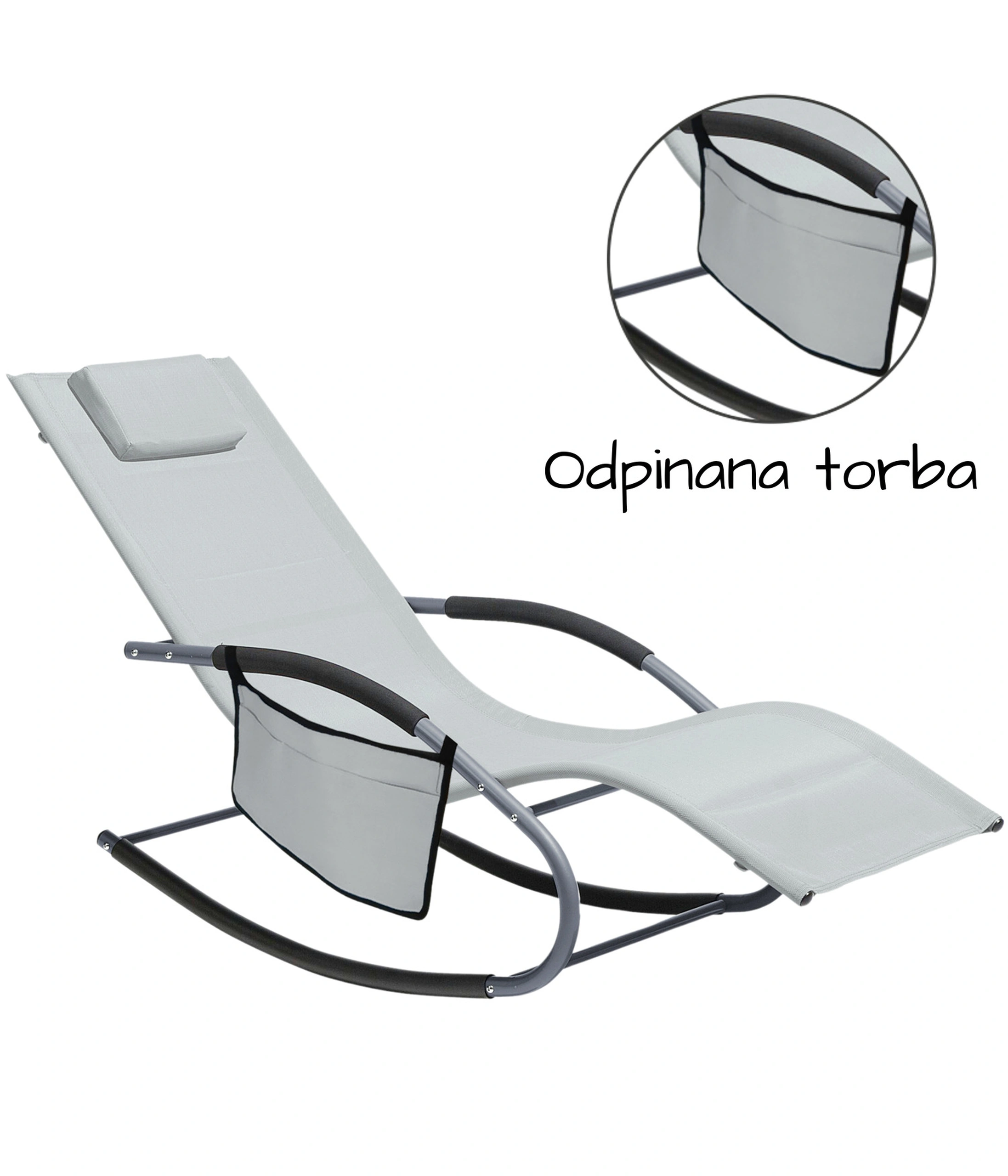 leżak-ogrodowy-bujany-jasnoszary-tekstylny-ze-schowkiem