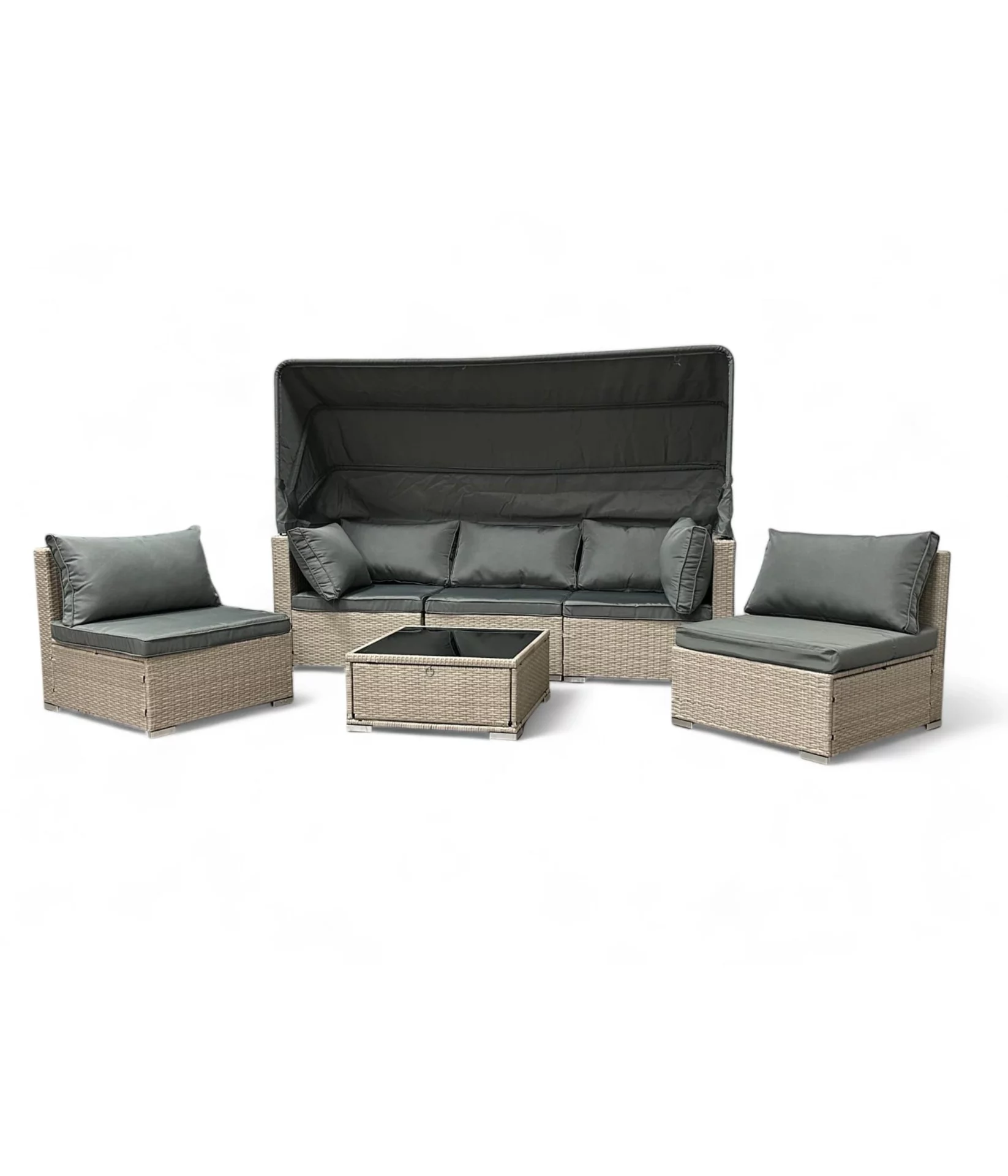 ZESTAW-MEBLI-OGRODOWYCH-SFS101-MEBLE-OGRODOWE-LEZANKA-NAROZNIK-BEZOWY-Przeznaczenie-komplet-wypoczynkowy