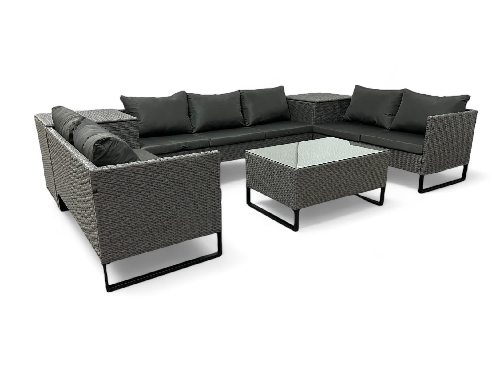 narożnik ogrodowy modułowy szary