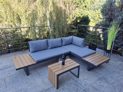 narożnik tarasowy aluminiowy modułowy