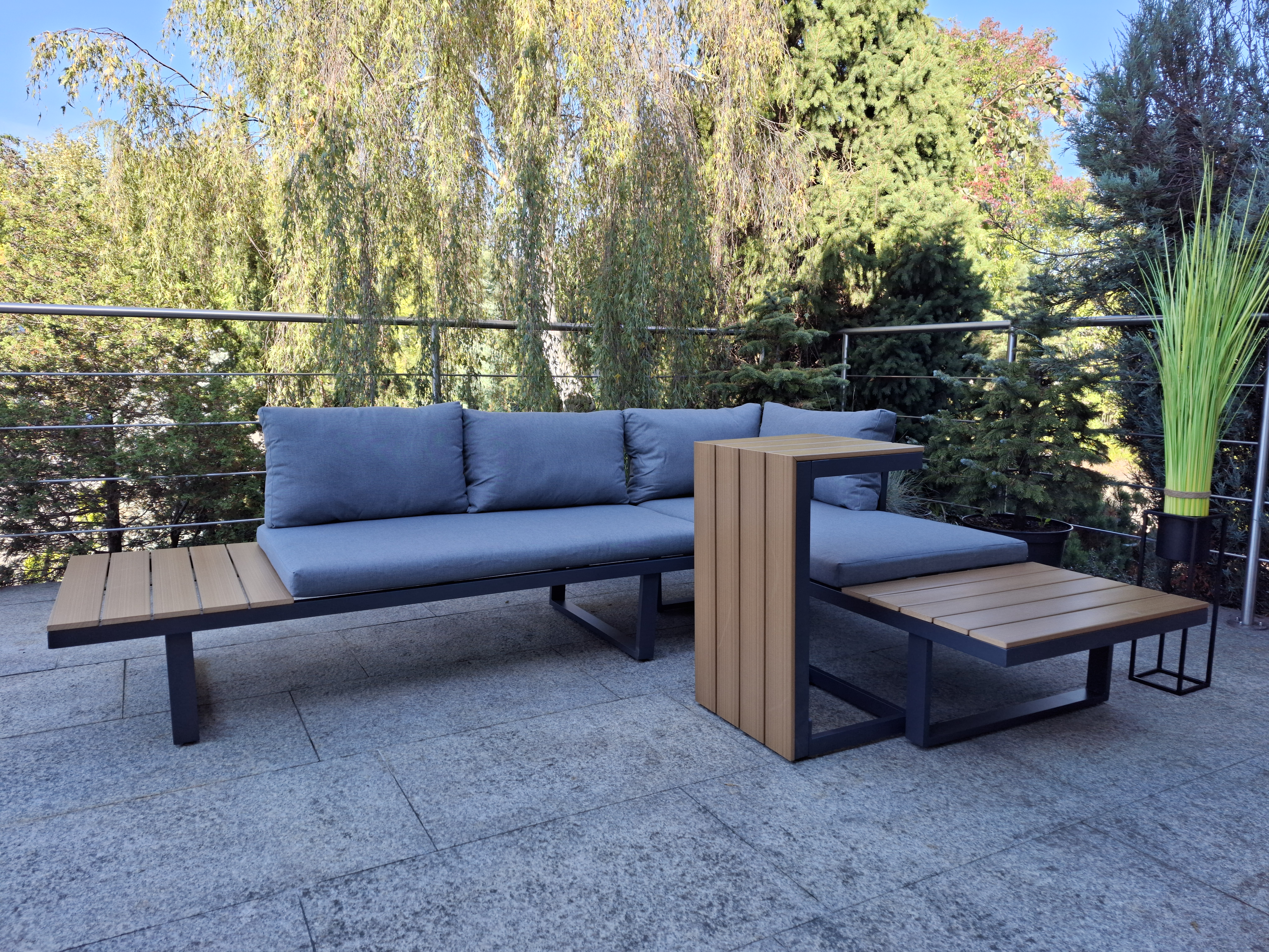 narożnik tarasowy aluminiowy modułowy