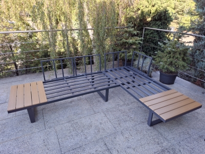 narożnik tarasowy aluminiowy modułowy