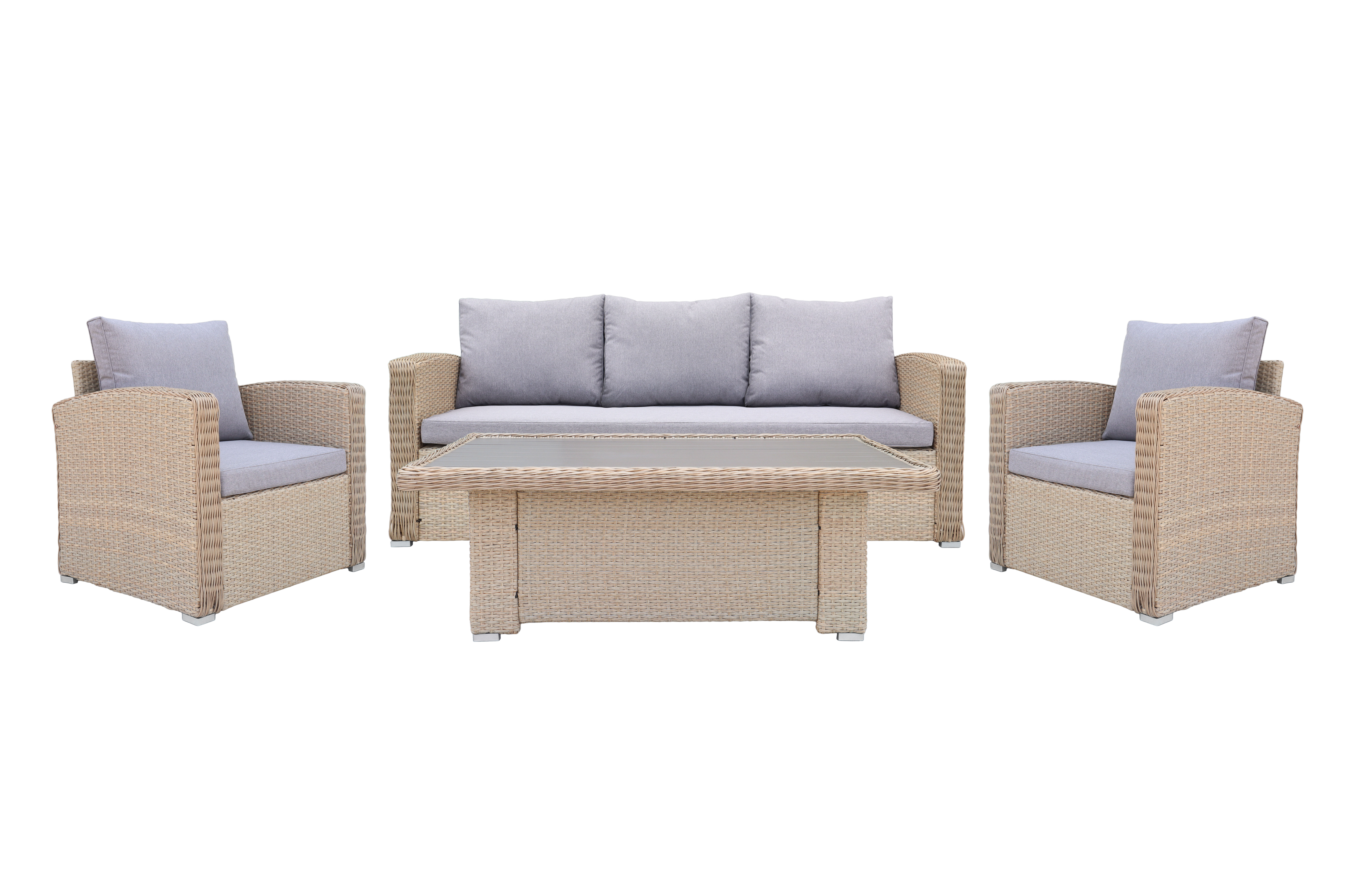 Meble z regulowanym stołem