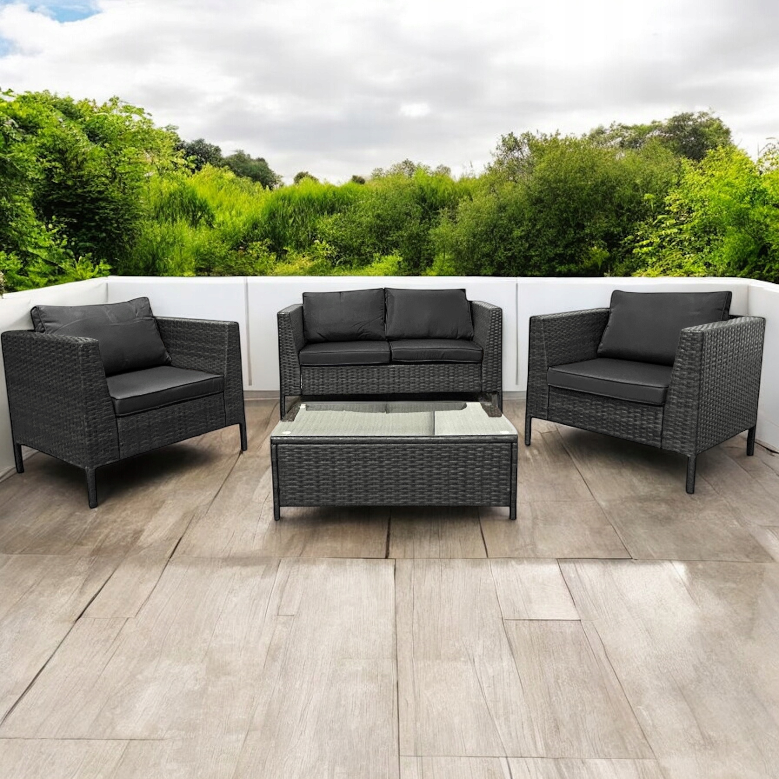 Zestaw tarasowy technorattanowy