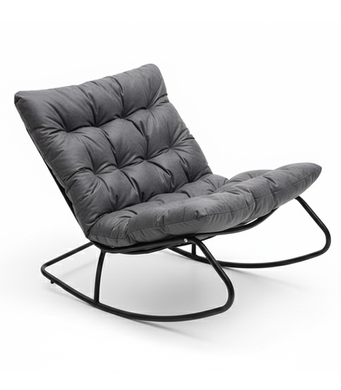 Fotel Bujany Stalowa Rama