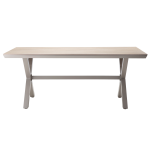 Aluminiowy beżowy stół z blatem polywood Rimini 180 cm - obrazek 2