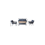 Aluminiowy Zestaw Ogrodowy Premium Antracyt Alman - obrazek 14
