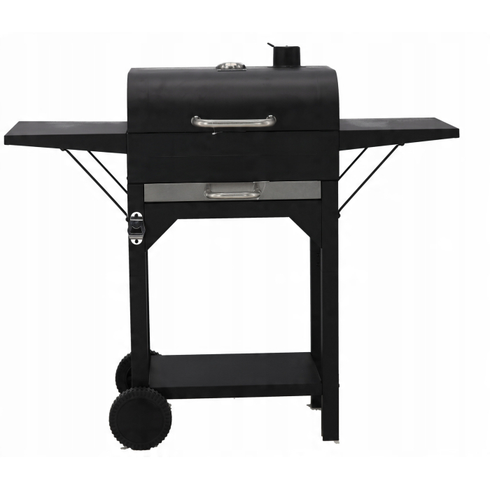 Grill Węglowy z Pokrywą Rusztem i Kółkami - obrazek 1