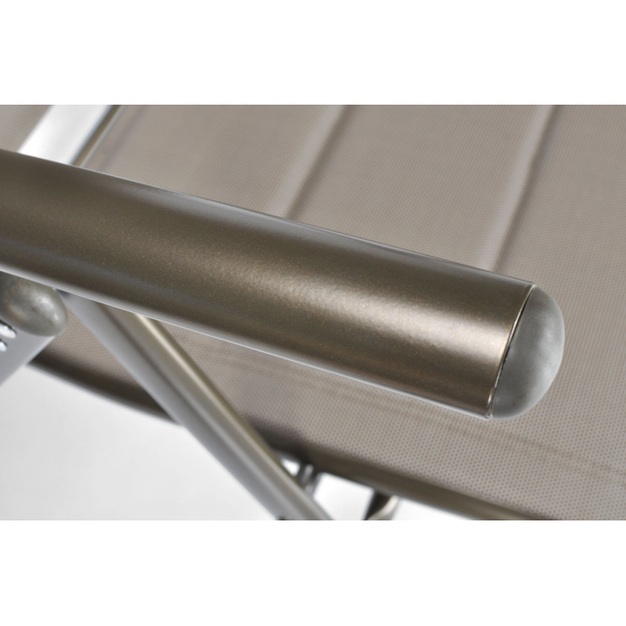 Aluminiowe Składane Krzesło Ogrodowe Brązowe Modena - obrazek 6