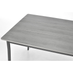 Stół ogrodowy aluminiowy szary 150x90cm - obrazek 3