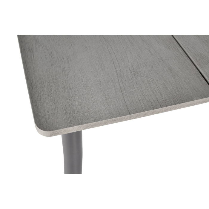 Zestaw jadalniany na ogród meble aluminiowe szare Bosano 90x150 - obrazek 8