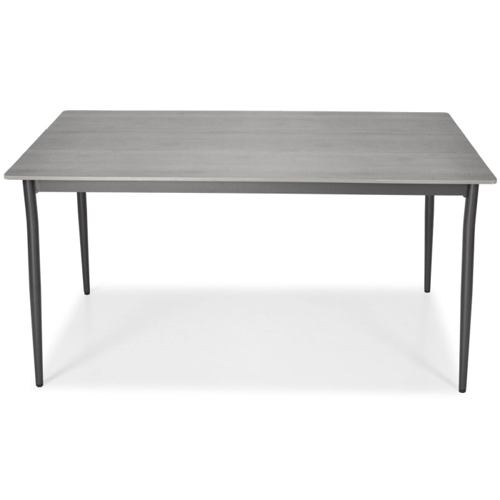 Zestaw jadalniany na ogród meble aluminiowe szare Bosano 90x150 - obrazek 7