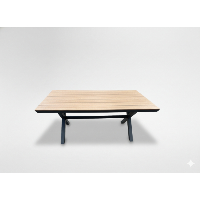 Stół ogrodowy jadalniany aluminium z blatem polywood Rimini 180 cm - obrazek 2