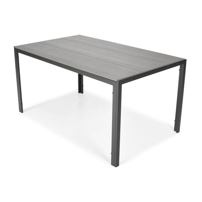 Stół aluminiowy do ogrodu szary Parma 150x90cm - obrazek 6