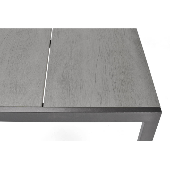 Stół aluminiowy do ogrodu szary Parma 150x90cm - obrazek 5