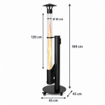 Ogrzewacz na ogród pelletowy 5 000W - obrazek 9