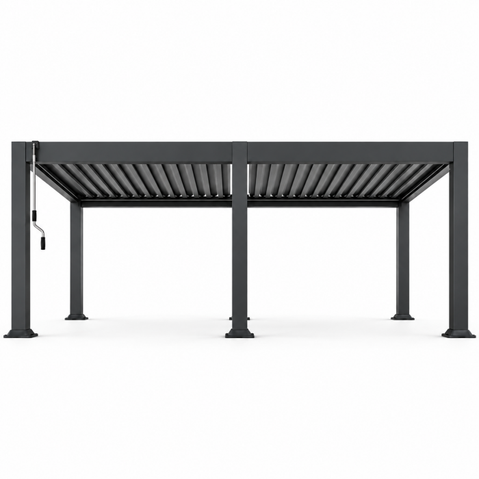 Wolnostojąca Pergola Lamelowa Antracytowa 4x6m - obrazek 3