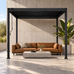 Pergola Aluminiowa Wolnostojąca Antracytowa 3x3m - obrazek 2
