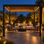 Całoroczna Pergola Bioklimatyczna LED Antracytowa 3x4m - obrazek 2